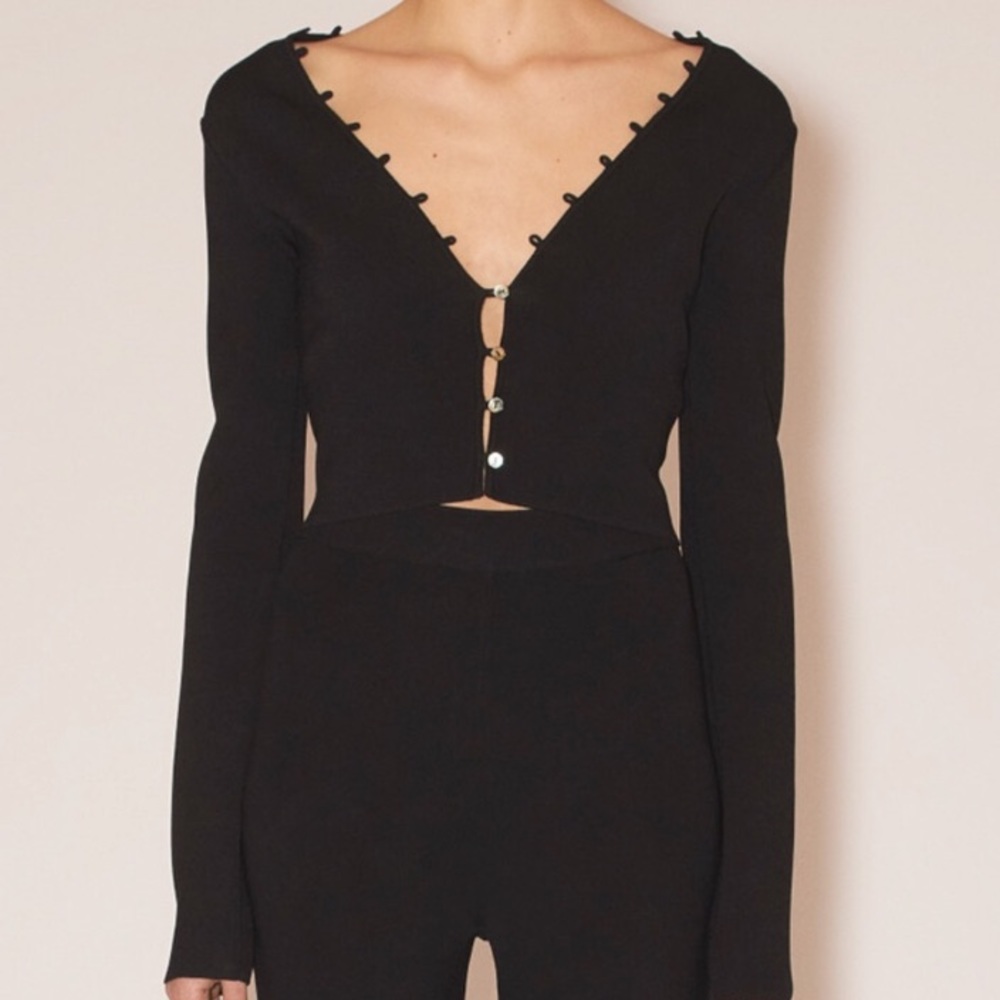 Nanushka knit button top